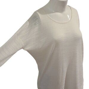 [Olive & Oak] White Long Sleeve Tunic - Size L